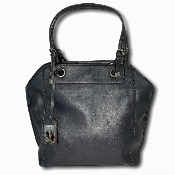 Nine West Dark Grey Shoulder Tote Bag